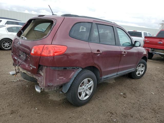 5NMSG13D69H331462 - 2009 HYUNDAI SANTA FE GLS BURGUNDY photo 3