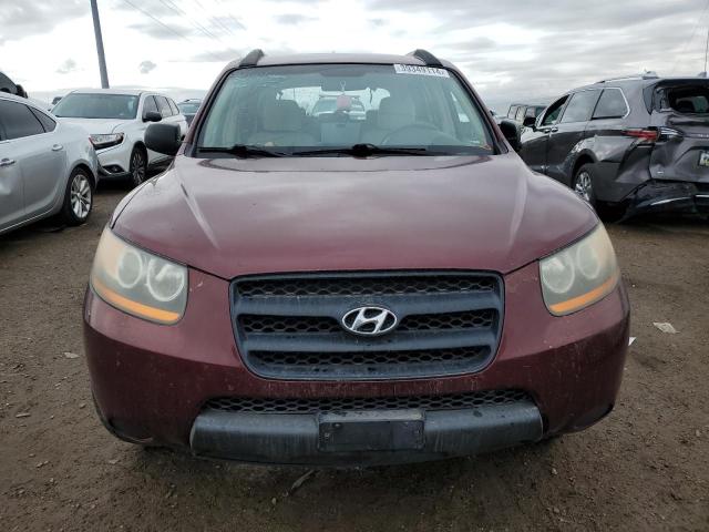 5NMSG13D69H331462 - 2009 HYUNDAI SANTA FE GLS BURGUNDY photo 5