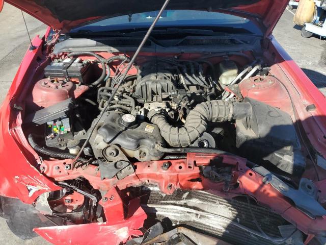 1ZVFT80N655228894 - 2005 FORD MUSTANG RED photo 11