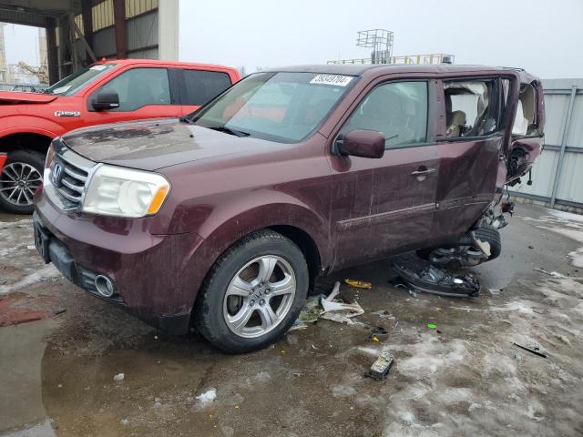 5FNYF4H52CB076995 - 2012 HONDA PILOT EXL MAROON photo 1