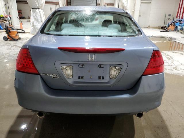 1HGCM66487A093161 - 2007 HONDA ACCORD SE BLUE photo 6