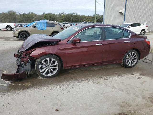 1HGCR2F51EA216895 - 2014 HONDA ACCORD SPORT BURGUNDY photo 1