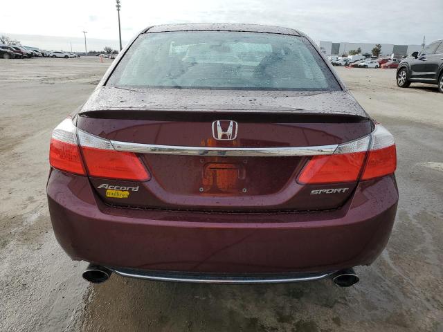 1HGCR2F51EA216895 - 2014 HONDA ACCORD SPORT BURGUNDY photo 6