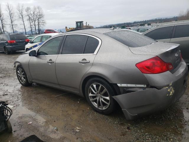 JNKBV61E38M223420 - 2008 INFINITI G35 GRAY photo 2