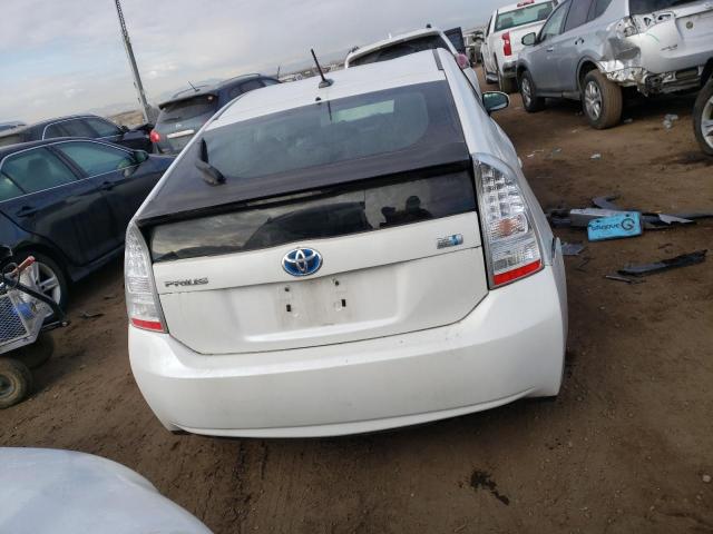 JTDKN3DU4A0207453 - 2010 TOYOTA PRIUS WHITE photo 6