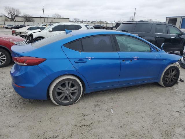 KMHD84LF1HU226890 - 2017 HYUNDAI ELANTRA SE BLUE photo 3