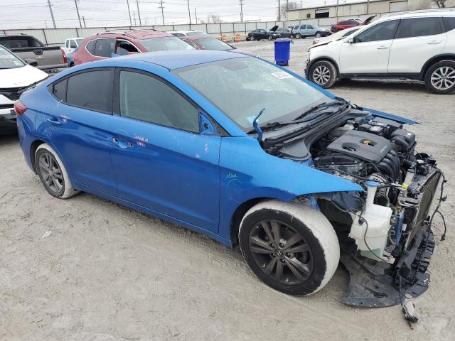 KMHD84LF1HU226890 - 2017 HYUNDAI ELANTRA SE BLUE photo 4