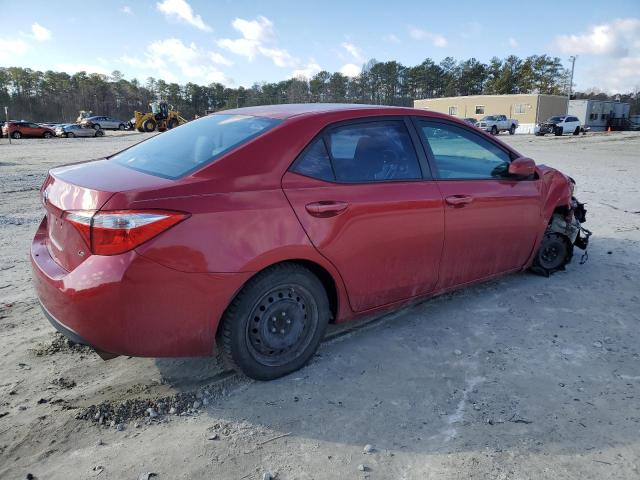 5YFBURHE8GP380903 - 2016 TOYOTA COROLLA L RED photo 3