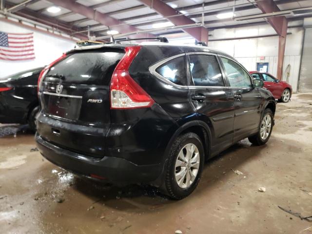 JHLRM4H70CC028231 - 2012 HONDA CR-V EXL BLACK photo 3