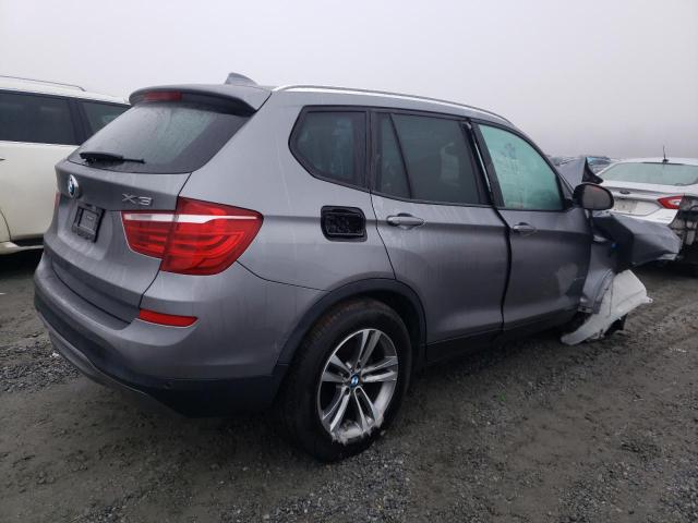 5UXWX9C52H0T07083 - 2017 BMW X3 XDRIVE28I GRAY photo 3