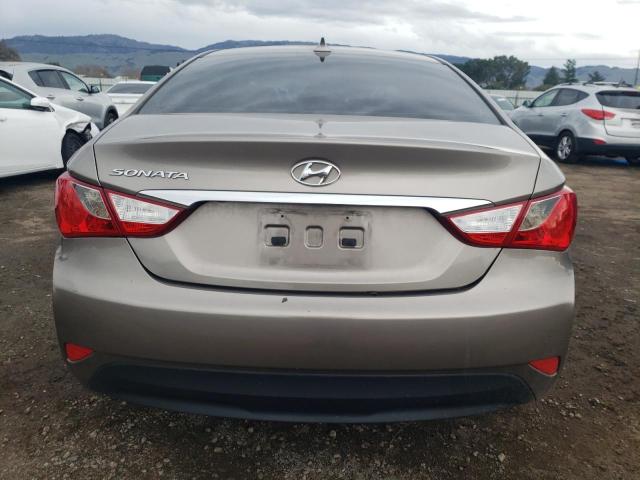 5NPEB4ACXEH945497 - 2014 HYUNDAI SONATA GLS GOLD photo 6