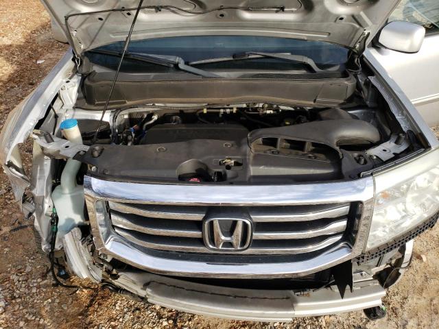 5FNYF3H51CB011436 - 2012 HONDA PILOT EXL SILVER photo 12