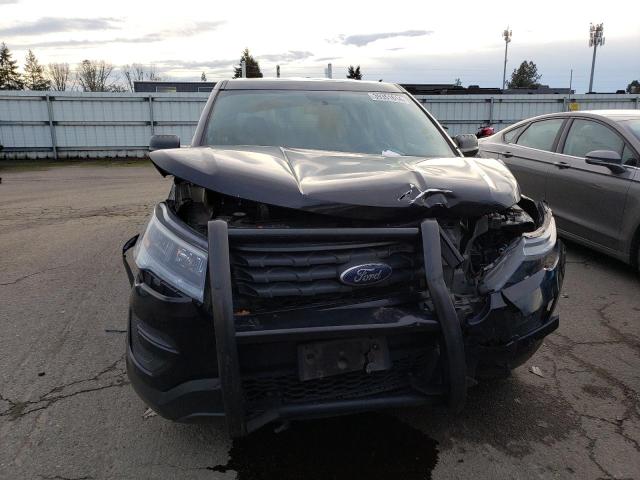 1FM5K8AR9HGD26552 - 2017 FORD EXPLORER POLICE INTERCEPTOR Սև լուսանկար 5