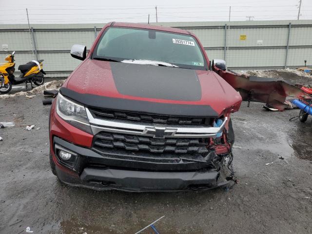 1GCHTCEN7N1104552 - 2022 CHEVROLET COLORADO LT BURGUNDY photo 5