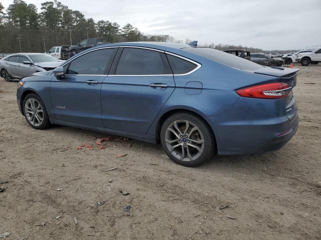 3FA6P0RU3KR117902 - 2019 FORD FUSION TITANIUM BLUE photo 2