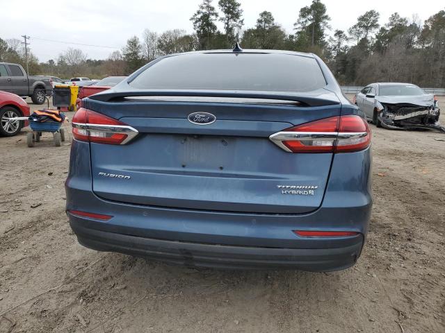 3FA6P0RU3KR117902 - 2019 FORD FUSION TITANIUM BLUE photo 6