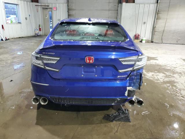 1HGCV1F33JA030564 - 2018 HONDA ACCORD SPORT BLUE photo 6