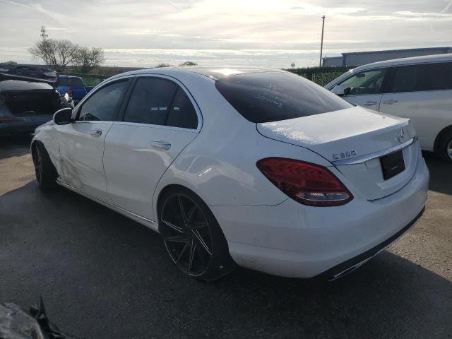 55SWF4JB5HU221069 - 2017 MERCEDES-BENZ C 300 WHITE photo 2