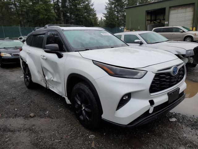 5TDKARAH6PS519379 - 2023 TOYOTA HIGHLANDER HYBRID XLE WHITE photo 4