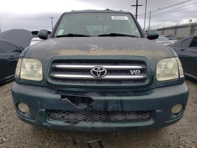 5TDZT38A01S027257 - 2001 TOYOTA SEQUOIA LIMITED GREEN photo 5