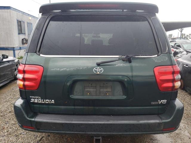 5TDZT38A01S027257 - 2001 TOYOTA SEQUOIA LIMITED GREEN photo 6