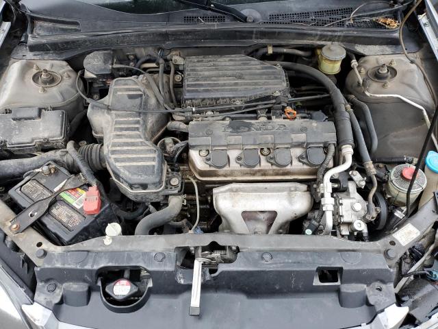 2HGES16515H516106 - 2005 HONDA CIVIC LX GRAY photo 11