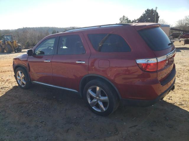 1D4SD5GT0BC651384 - 2011 DODGE DURANGO CITADEL RED photo 2