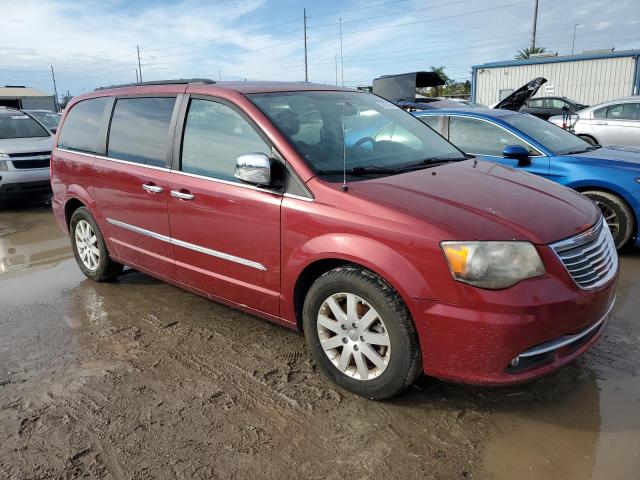 2C4RC1CG8CR207971 - 2012 CHRYSLER TOWN & COU TOURING L BURGUNDY photo 4