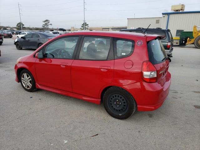 JHMGD38637S016851 - 2007 HONDA FIT S 红色 照片 2