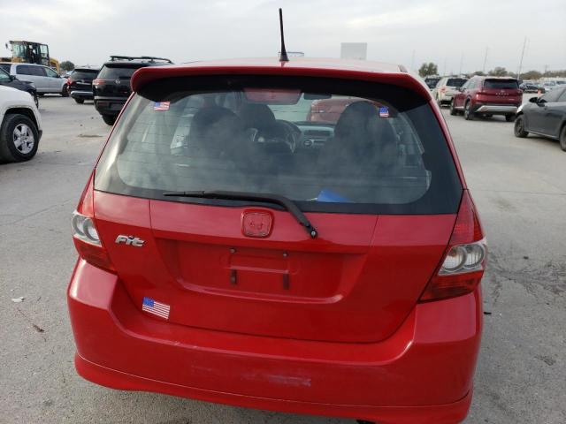 JHMGD38637S016851 - 2007 HONDA FIT S 红色 照片 6
