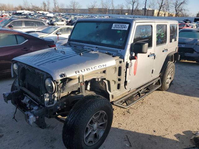 1C4HJWFG0EL134374 - 2014 JEEP WRANGLER RUBICON GRAY photo 1