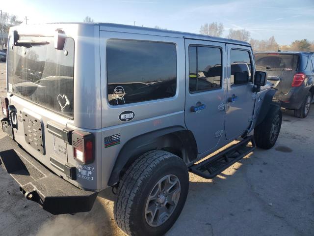 1C4HJWFG0EL134374 - 2014 JEEP WRANGLER RUBICON GRAY photo 3