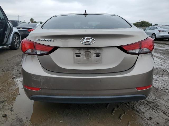 5NPDH4AE9EH527752 - 2014 HYUNDAI ELANTRA SE TAN photo 6