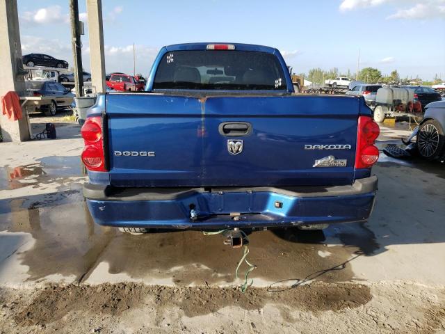 1D7RE3GK8BS575008 - 2011 DODGE DAKOTA SLT BLUE photo 6