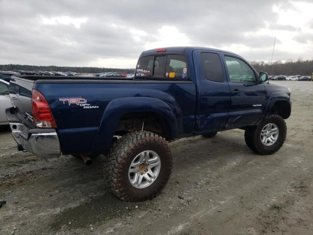 5TETU62N78Z485231 - 2008 TOYOTA TACOMA PRERUNNER ACCESS CAB BLUE photo 3