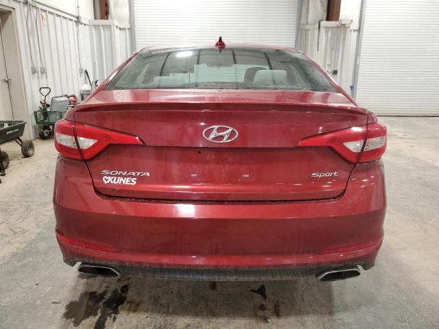 5NPE34AF3FH245586 - 2015 HYUNDAI SONATA SPORT RED photo 6