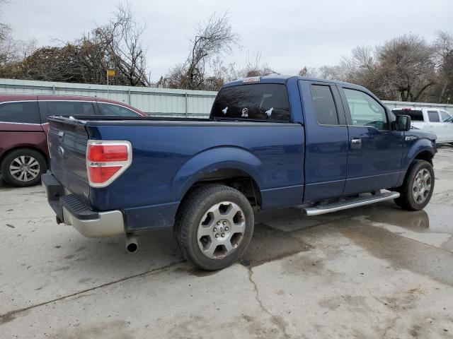 1FTFX1CF0BFA42244 - 2011 FORD F150 SUPER CAB BLUE photo 3