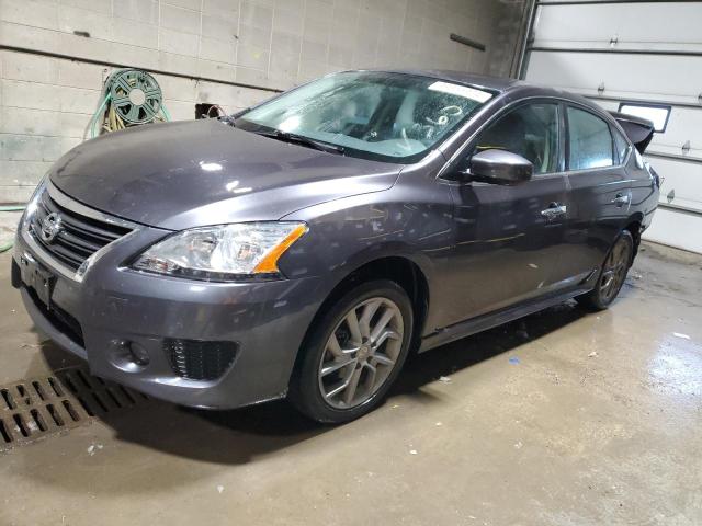 3N1AB7APXEY282473 - 2014 NISSAN SENTRA S CHARCOAL photo 1