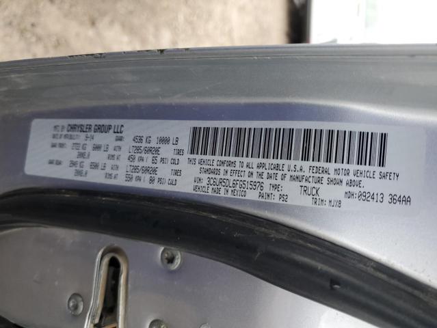 3C6UR5DL6FG515976 - 2015 RAM 2500 SLT ვერცხლისფერი ფოტო 12