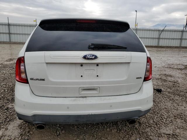 2FMDK3JC2DBA95781 - 2013 FORD EDGE SEL WHITE photo 6