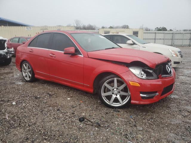 WDDGF4HB0EA955995 - 2014 MERCEDES-BENZ C 250 RED photo 4