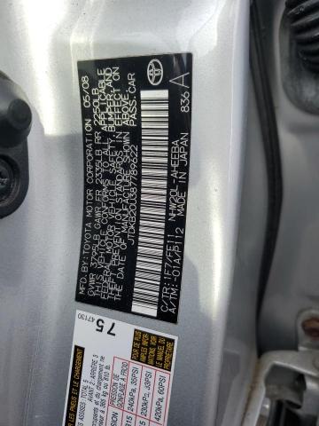 JTDKB20U387789622 - 2008 TOYOTA PRIUS SILVER photo 13