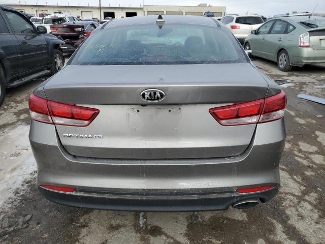 5XXGT4L32HG149040 - 2017 KIA OPTIMA LX GRAY photo 6