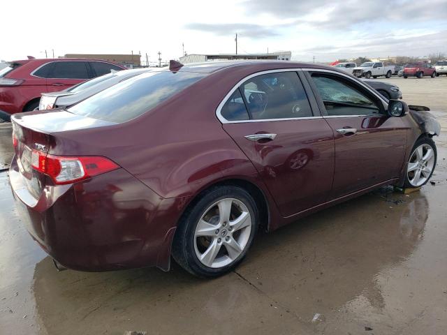 JH4CU2F69AC028144 - 2010 ACURA TSX MAROON photo 3