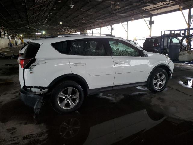 JTMRFREV6FD137508 - 2015 TOYOTA RAV4 XLE WHITE photo 3