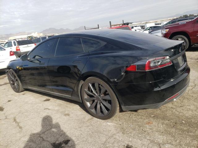 5YJSA1H17EFP52053 - 2014 TESLA MODEL S BLACK photo 2