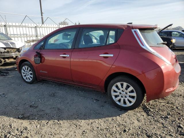 1N4AZ0CP7FC311909 - 2015 NISSAN LEAF S BURGUNDY photo 2