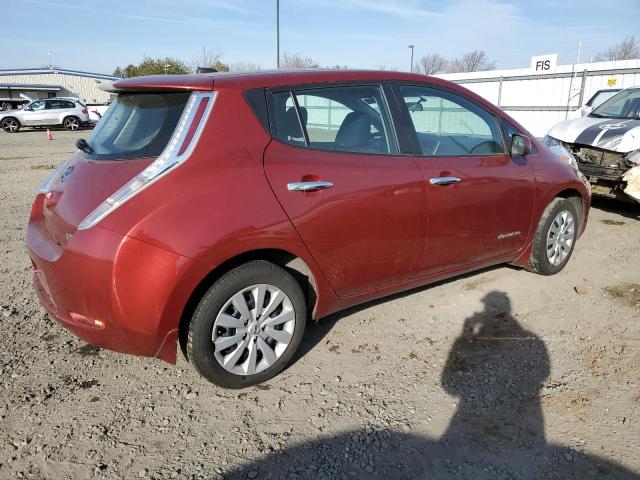 1N4AZ0CP7FC311909 - 2015 NISSAN LEAF S BURGUNDY photo 3