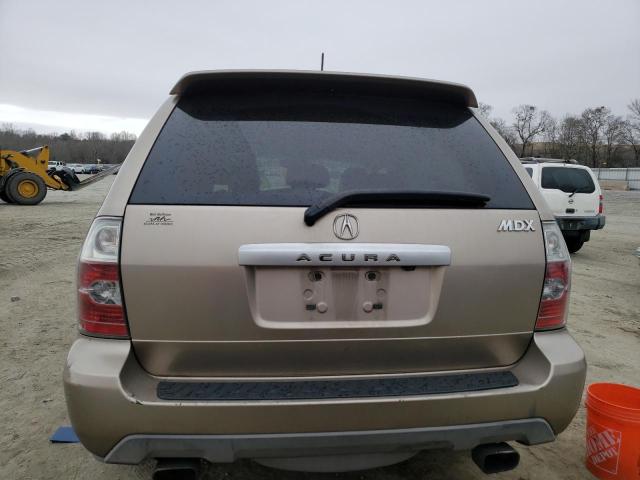 2HNYD18954H540665 - 2004 ACURA MDX TOURING BEIGE photo 6