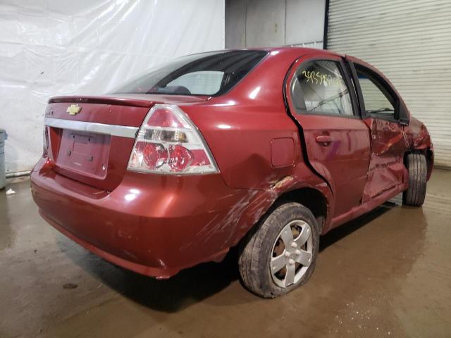KL1TD5DE8AB118363 - 2010 CHEVROLET AVEO LS 红色 照片 4